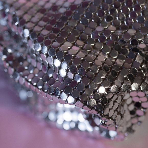 Vintage 1940's WHITING & DAVIS silver mesh evening bag - Picture 15 of 15